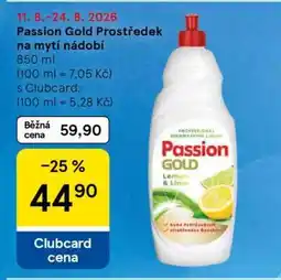 Tesco Passion Gold Prostředek na mytí nádobí nabídka