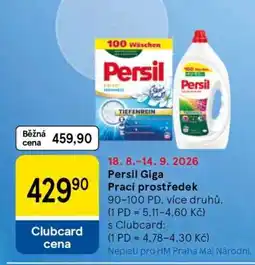 Tesco Persil Giga Prací prostředek nabídka
