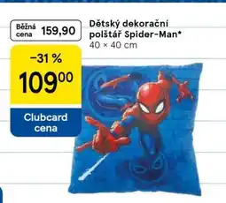 Tesco Dětský dekorační polštář Spider-Man nabídka