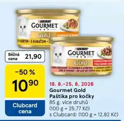 Tesco Gourmet Gold Paštika pro kočky nabídka
