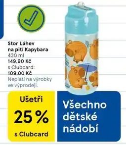 Tesco Stor Láhev na pití Kapybara nabídka