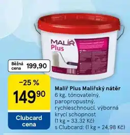 Tesco Malíř Plus malířský nátěr nabídka