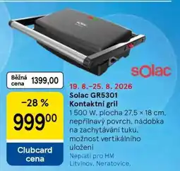 Tesco Solac GR5301 Kontaktní gril nabídka
