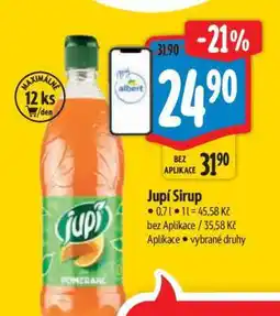 Albert Jupí sirup nabídka