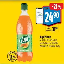 Albert Jupí sirup nabídka