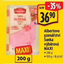 Albert Albertovo Uzenářství Šunka výběrová MAXI nabídka