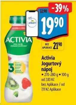 Albert Activia jogurtový nápoj nabídka