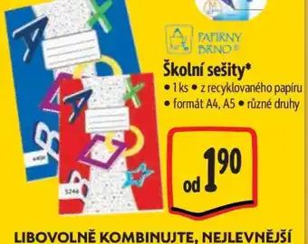 Albert Školní sešity nabídka