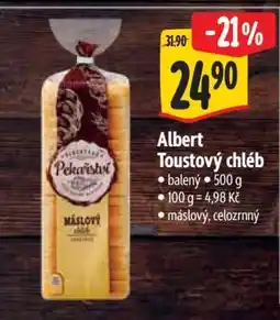 Albert Albert Toustový chléb nabídka