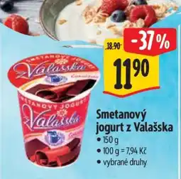 Albert Smetanový jogurt z Valašska nabídka