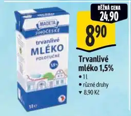 Albert Trvanlivé mléko 1,5 nabídka