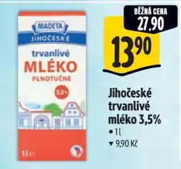 Albert Jihočeské Trvanlivé mléko 3,5% nabídka