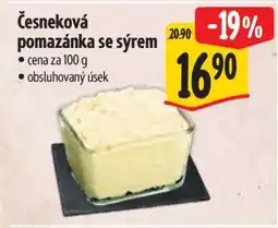 Albert Česneková pomazánka se sýrem nabídka