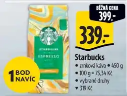 Albert Starbucks Zrnková káva nabídka