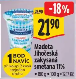 Albert Madeta Jihočeská zakysaná smetana 11% nabídka