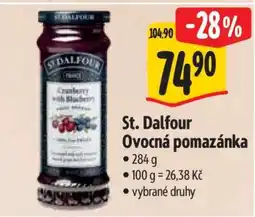 Albert St. Dalfour ovocná pomazánka nabídka