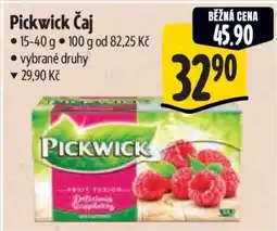 Albert Pickwick čaj nabídka