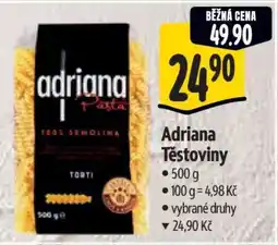 Albert Adriana těstoviny nabídka