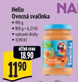 Albert Hello Ovocná svačinka nabídka