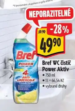 Albert Bref WC čistič Power Aktiv nabídka