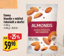 Albert Emma Mandle v mléčné čokoládě a skořici nabídka