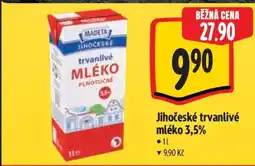 Albert Jihočeské Trvanlivé mléko 3,5% nabídka