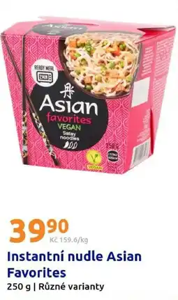 Action Asian Favorites Satay Noodles nabídka