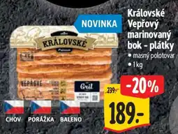 Albert Královské Vepřový marinovaný bok - plátky nabídka