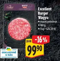 Albert Excellent Burger Wagyu nabídka