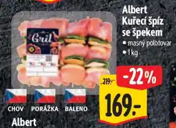 Albert Albert Kuřecí špíz se špekem nabídka