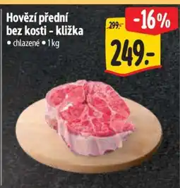 Albert Hovězí přední bez kosti – kližka nabídka