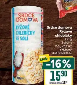 Billa Srdce domova Rýžové chlebíčky nabídka