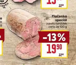 Billa Tlačenka speciál z pultu lahůdek cena za nabídka