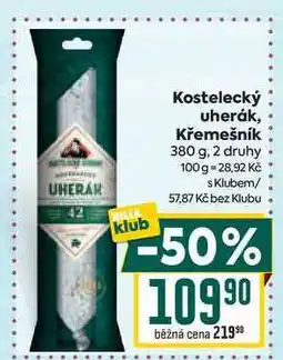 Billa Kostelecký uherák, Křemešník nabídka
