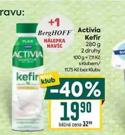 Billa Activia Kefír nabídka