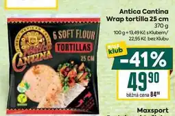 Billa Antica Cantina Wrap tortilla 25 cm nabídka