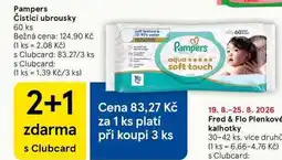 Tesco Pampers Čisticí ubrousky, 60 ks nabídka