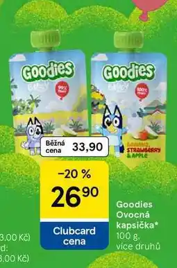 Tesco Goodies Ovocná kapsička, 100 g, více druhů nabídka