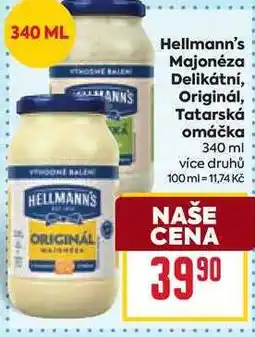 Billa Hellmann's Majonéza Delikátní, Originál, Tatarská omáčka nabídka