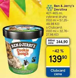 Tesco Ben & Jerry's Zmrzlina nabídka