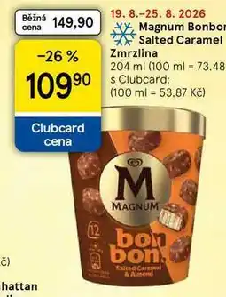 Tesco Magnum Bonbor Salted Caramel Zmrzlina nabídka