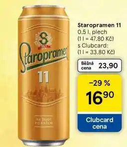 Tesco Staropramen 11, 0.5 l, plech nabídka