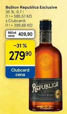 Tesco Božkov Republica Exclusive 35 % nabídka