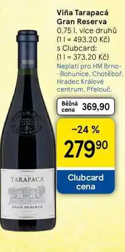 Tesco Viña Tarapacá Gran Reserva nabídka