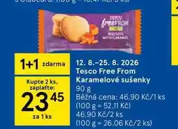 Tesco Tesco Free From Karamelové sušenky nabídka