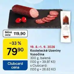 Tesco Kostelecké Uzeniny Vysočina nabídka