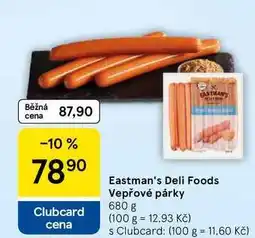 Tesco Eastman's Deli Foods Vepřové párky nabídka
