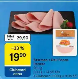 Tesco Eastman's Deli Foods Parizer nabídka