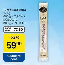 Tesco Turon Fuet Extra nabídka