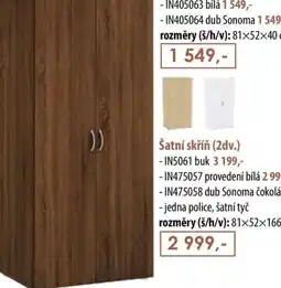 IDEA nábytek Šatní skříň (2dv.) nabídka
